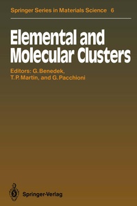 Enlarge image Cover: Elemental and Molecular Clusters - Springer