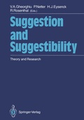 Cover: Suggestion and Suggestibility - Springer