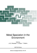 Cover: Metal Speciation in the Environment - Springer