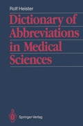Cover: Dictionary of Abbreviations in Medical Sciences - Springer
