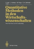 Cover: Quantitative Methoden in den Wirtschaftswissenschaften - Springer