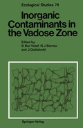 Cover: Inorganic Contaminants in the Vadose Zone - Springer