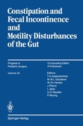 Cover: Constipation and Fecal Incontinence and Motility Disturbances of the Gut - Springer