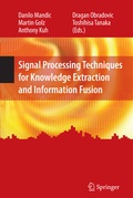 Cover: Signal Processing Techniques for Knowledge Extraction and Information Fusion - Springer