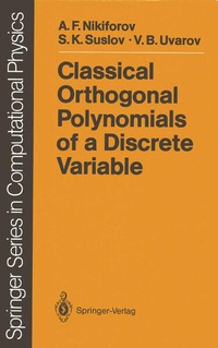 Enlarge image Cover: Classical Orthogonal Polynomials of a Discrete Variable - Springer