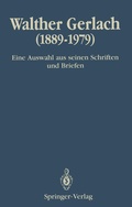 Cover: Walther Gerlach (1889-1979) - Springer