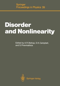 Enlarge image Cover: Disorder and Nonlinearity - Springer