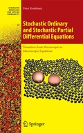 Cover: Stochastic Ordinary and Stochastic Partial Differential Equations - Springer