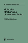 Cover: Molecular Mechanisms of Hormone Action - Springer
