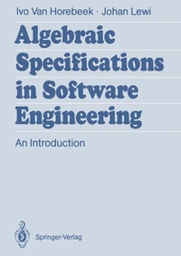 Enlarge image Cover: Algebraic Specifications in Software Engineering - Springer