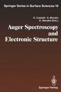 Cover: Auger Spectroscopy and Electronic Structure - Springer
