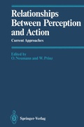 Cover: Relationships Between Perception and Action - Springer