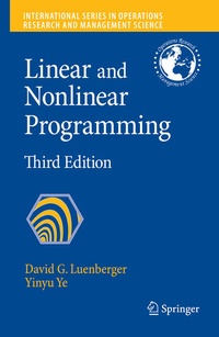 Enlarge image Cover: Linear and Nonlinear Programming - Springer