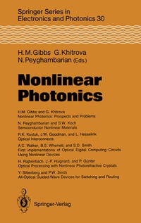 Enlarge image Cover: Nonlinear Photonics - Springer