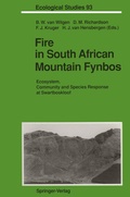 Cover: Fire in South African Mountain Fynbos - Springer