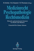 Cover: Medizinrecht - Psychopathologie - Rechtsmedizin - Springer