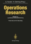 Cover: Operations Research - Springer