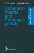 Cover: Ordnungstheorie und Ordnungspolitik - Springer
