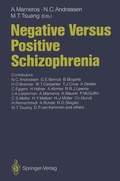 Cover: Negative Versus Positive Schizophrenia - Springer