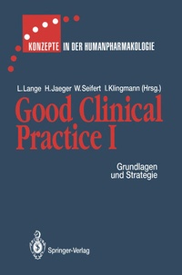 Enlarge image Cover: Good Clinical Practice I - Springer