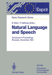 Enlarge image Cover: Natural Language and Speech - Springer