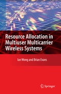 Cover: Resource Allocation in Multiuser Multicarrier Wireless Systems - Springer