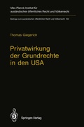 Cover: Privatwirkung der Grundrechte in den USA - Springer