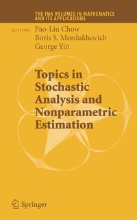 Enlarge image Cover: Topics in Stochastic Analysis and Nonparametric Estimation - Springer