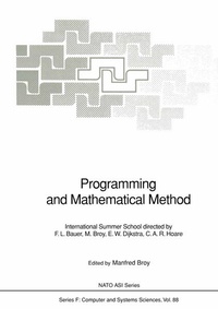 Enlarge image Cover: Programming and Mathematical Method - Springer