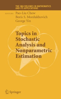 Enlarge image Cover: Topics in Stochastic Analysis and Nonparametric Estimation - Springer
