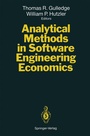 Cover: Analytical Methods in Software Engineering Economics - Springer