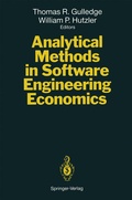 Cover: Analytical Methods in Software Engineering Economics - Springer