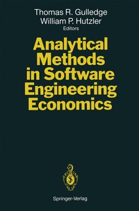 Enlarge image Cover: Analytical Methods in Software Engineering Economics - Springer