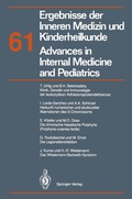 Cover: Ergebnisse der Inneren Medizin und Kinderheilkunde / Advances in Internal Medicine and Pediatrics - Springer