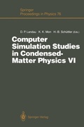 Cover: Computer Simulation Studies in Condensed-Matter Physics VI - Springer