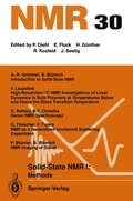 Cover: Solid-State NMR I Methods - Springer