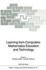 Cover: Learning from Computers: Mathematics Education and Technology - Springer