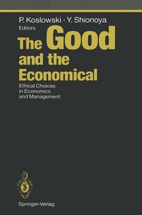 Enlarge image Cover: The Good and the Economical - Springer