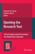 Cover: Opening the Research Text - Springer