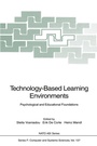 Cover: Technology-Based Learning Environments - Springer