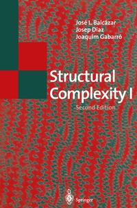 Enlarge image Cover: Structural Complexity I - Springer