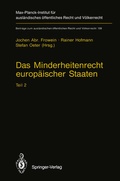 Cover: Das Minderheitenrecht europ&auml;ischer Staaten - Springer