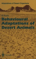 Cover: Behavioural Adaptations of Desert Animals - Springer