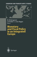 Cover: Monetary and Fiscal Policy in an Integrated Europe - Springer