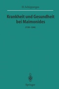 Cover: Krankheit und Gesundheit bei Maimonides - Springer