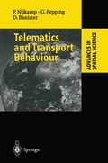 Cover: Telematics and Transport Behaviour - Springer