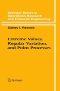 Cover: Extreme Values, Regular Variation and Point Processes - Springer