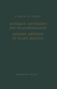 Enlarge image Cover: Modern Methods of Plant Analysis/Moderne Methoden der Pflanzenanalyse - Springer