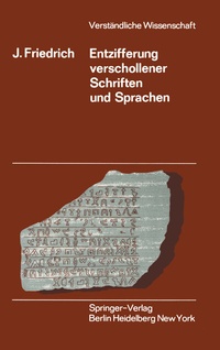 Abbildung von: Entzifferung Verschollener Schriften und Sprachen - Springer