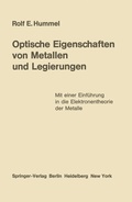 Cover: Optische Eigenschaften von Metallen und Legierungen - Springer
